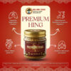 Premium Hing (Asafoetida) by Shree Girraj Traders with traditional health and digestive benefits illustration